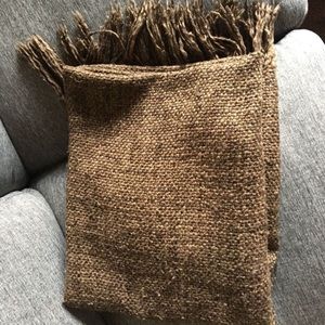 Threshold brown couch throw